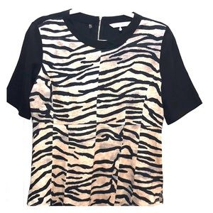 Rebecca Taylor zebra print top size 8 - medium